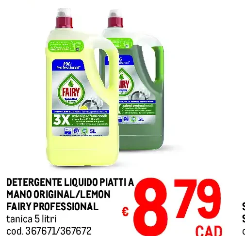 Detergente liquido piatti Fairy Professional