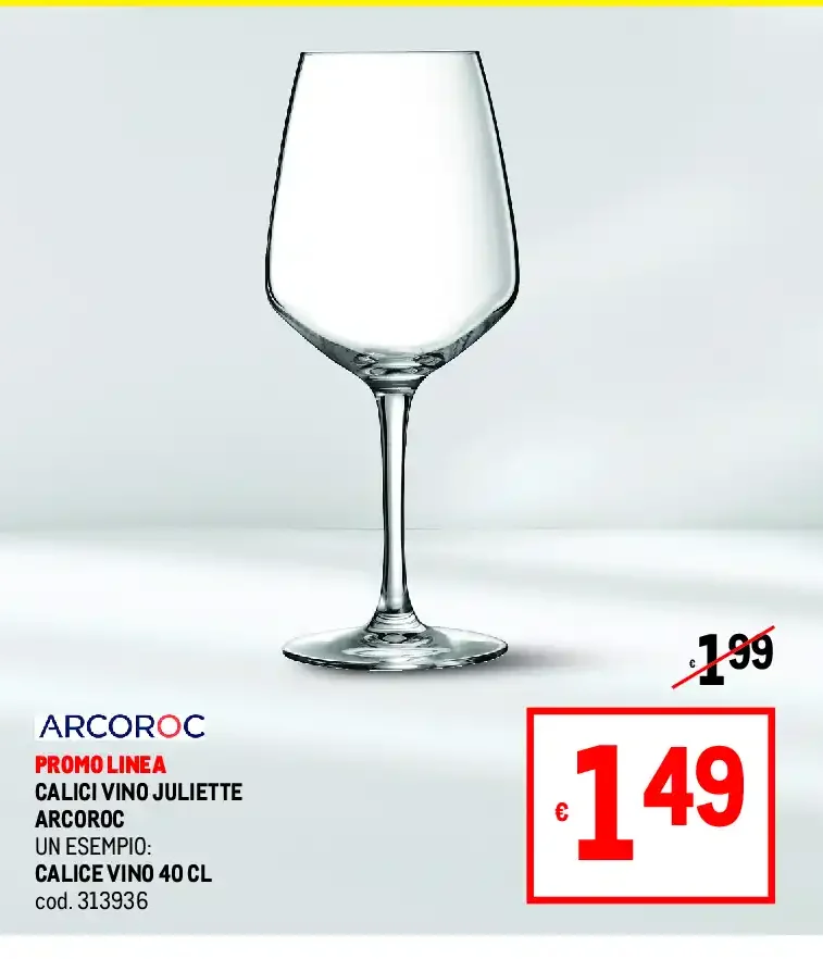 Calici vino Juliette Arcoroc