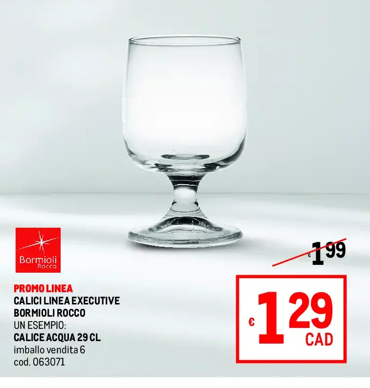 Calice acqua 29 cl Linea Executive