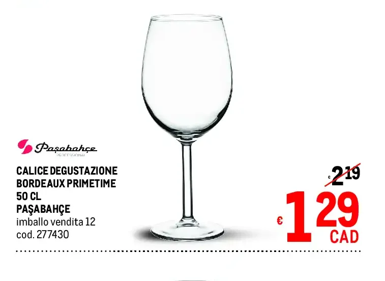 Calice degustazione Bordeaux Primetime 50 cl