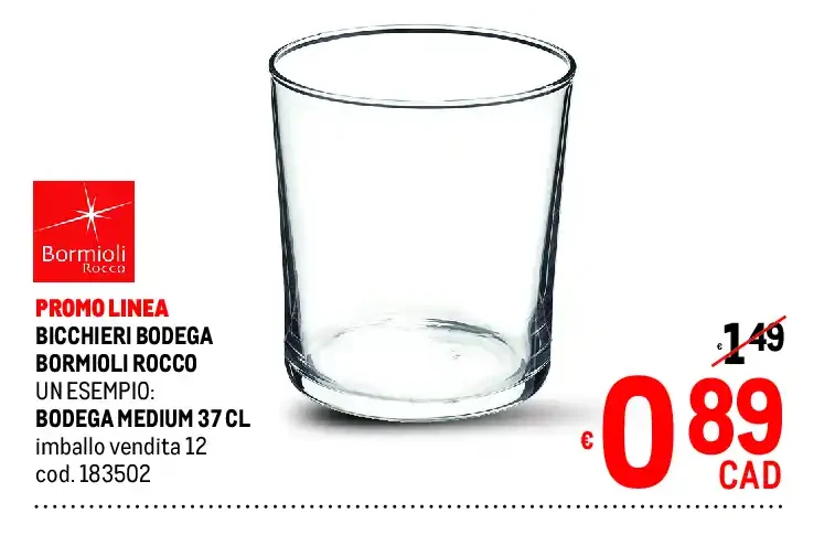 Bicchieri Bodega Medium 37 cl