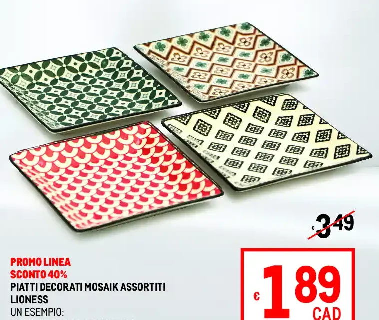 Piattino quadrato 13,5 cm