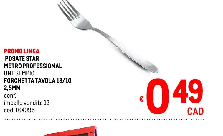 Forchetta tavola 18/10 2,5 mm