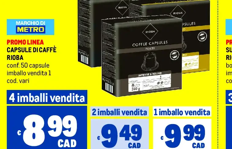 Capsule di caffè Rioba 50 capsule