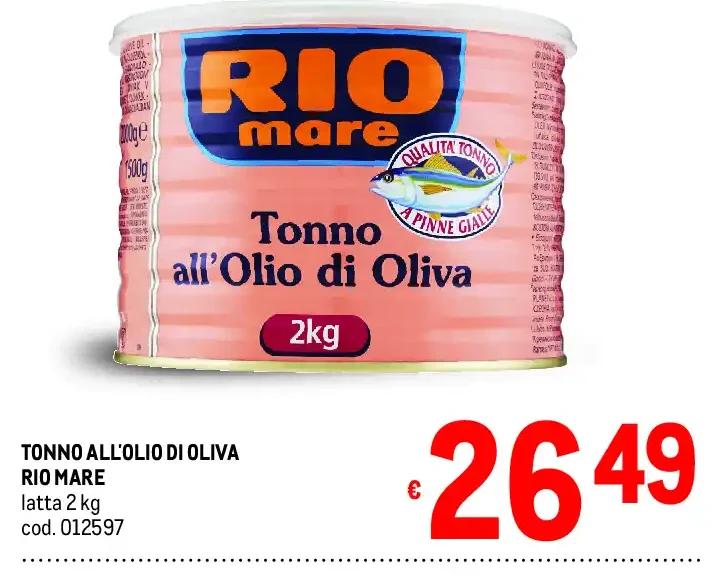 Tonno all'olio di oliva Rio Mare