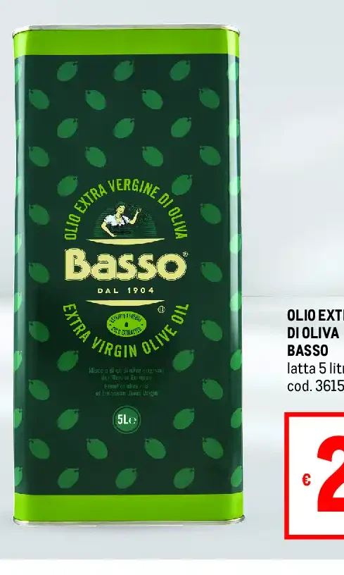 Olio extravergine di oliva Basso