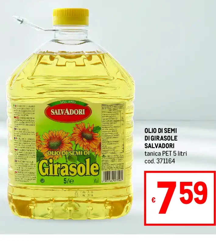 Olio di semi di girasole Salvadori