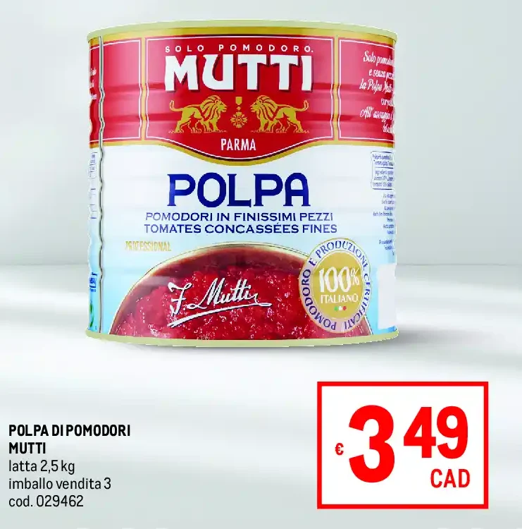 Polpa di pomodori Mutti