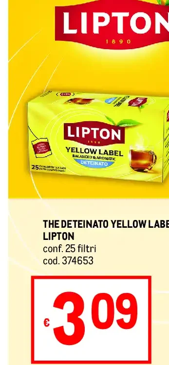 The deteinato Yellow Label Lipton