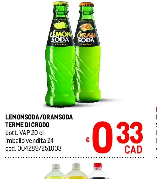 Lemonsoda/Oransoda Terme di Crodo