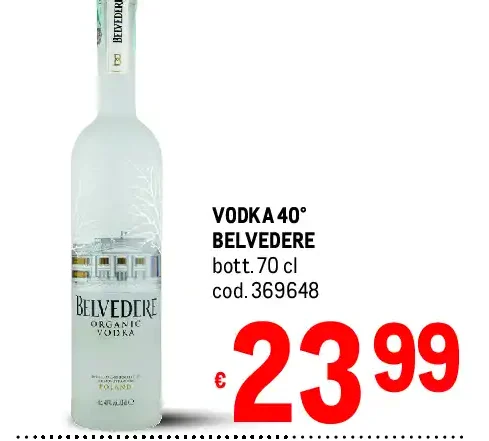 Vodka 40° Belvedere