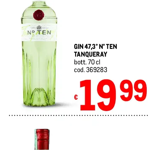 Gin 47,3° N° Ten Tanqueray