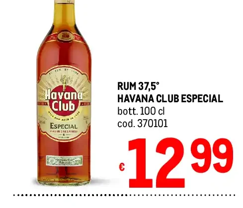Rum 37,5° Havana Club Especial