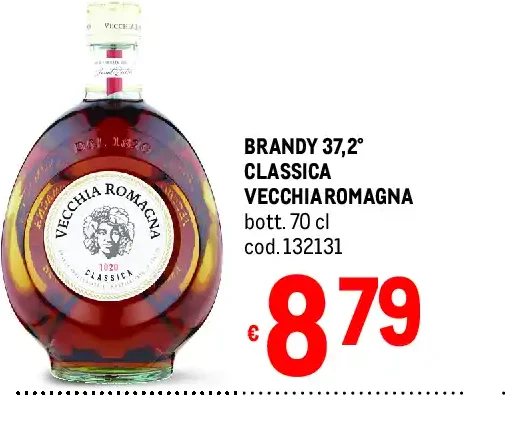 Brandy 37,2° Classica Vecchia Romagna