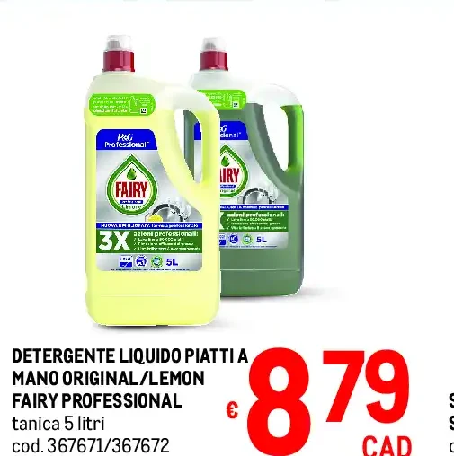 Detergente liquido piatti Fairy Professional