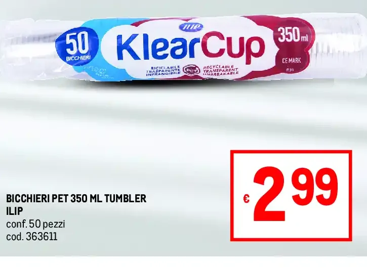 Bicchieri PET 350 ml Tumbler Ilip