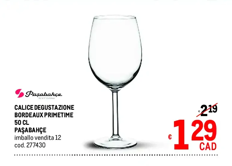 Calice degustazione Bordeaux Primetime 50 cl