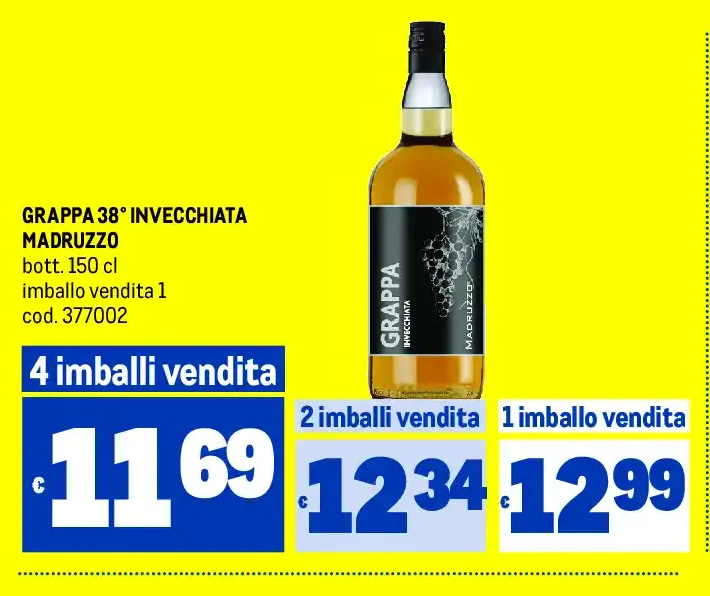 Grappa 38° invecchiata Madruzzo
