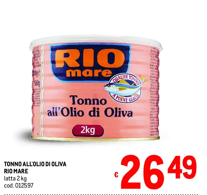 Tonno all'olio di oliva Rio Mare