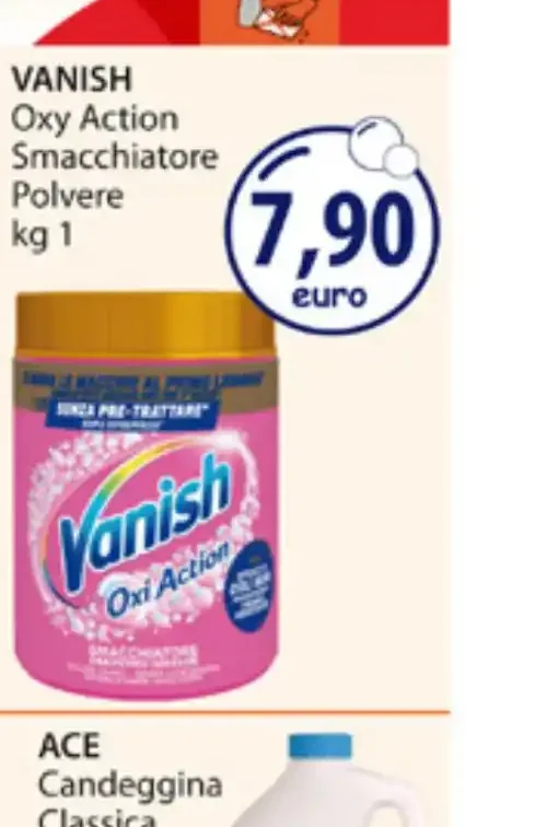 Smacchiatore in polvere Vanish Oxy Action