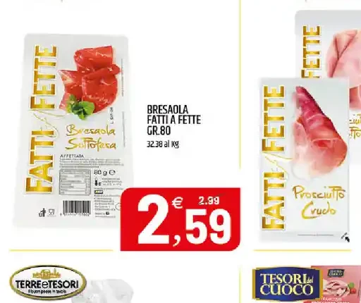 Bresaola fatta e fette
