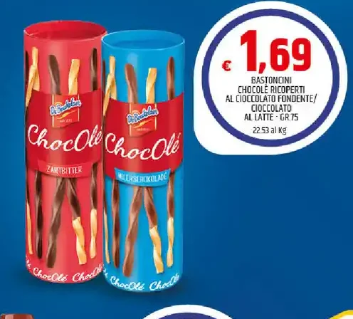 Bastoncini di cioccolato ricoperti