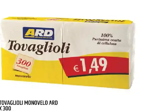 Tovaglioli monovelo
