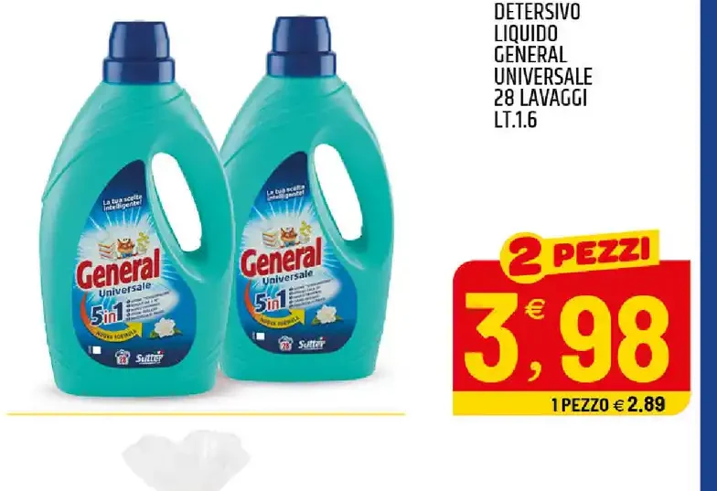 Detersivo liquido lavaggi universale