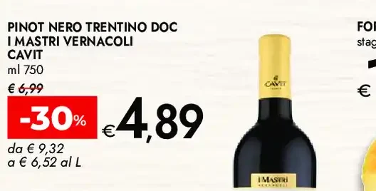 Pinot Nero Trentino DOC I Mastri Vernacoli
