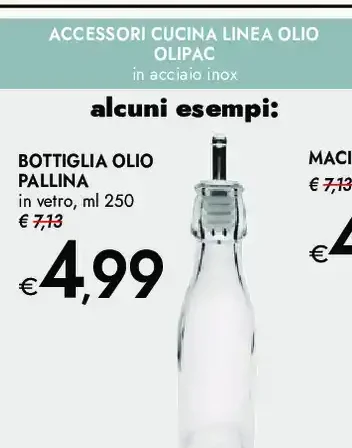 Bottiglia olio Pallina