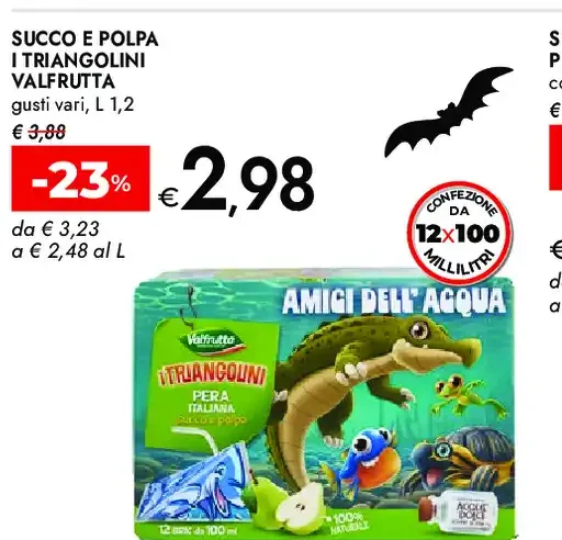Succo e polpa I triangolini Valfrutta