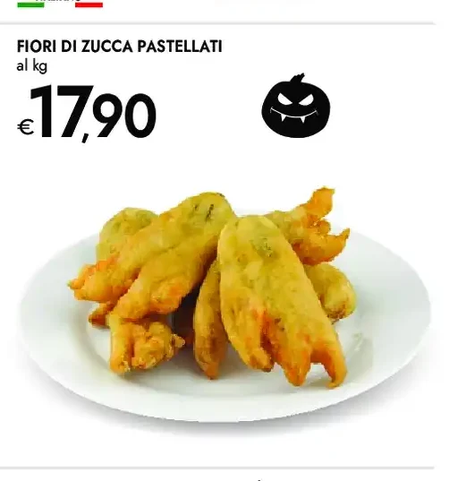 Fiori di zucca pastellati