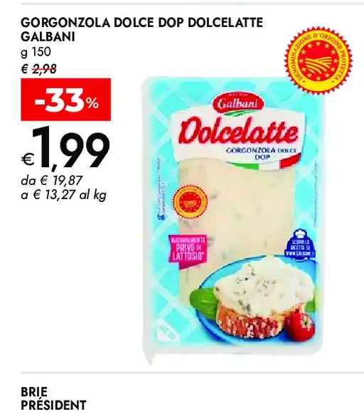 Gorgonzola dolce DOP Dolcelatte Galbani