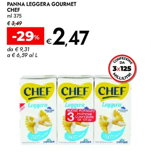 Panna leggera Gourmet Chef