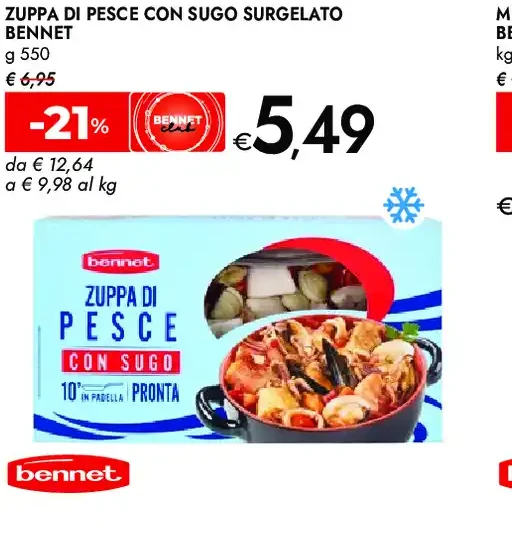 Zuppa di pesce con sugo surgelato