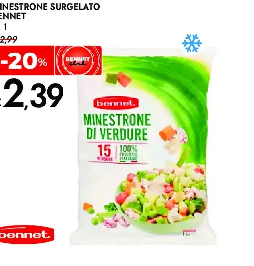 Minestrone surgelato Bennet