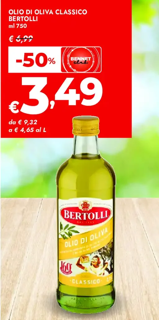 Olio di oliva classico Bertolli