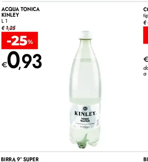 Acqua tonica Kinley