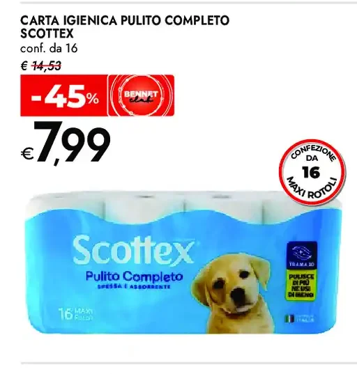 Carta igienica Pulito Completo