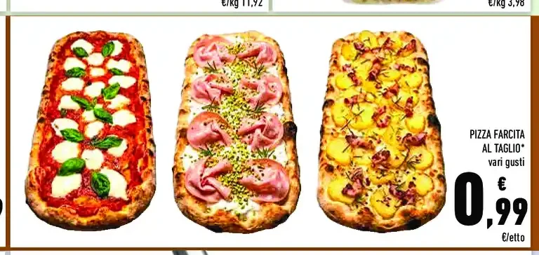 Pizza farcita al taglio