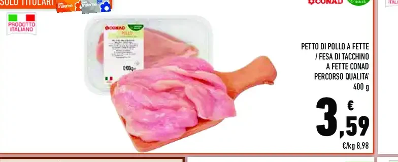 Petto di pollo a fette