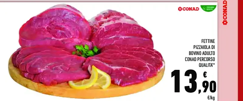 Fettine pizzaiola di bovino adulto