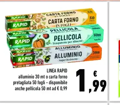 Linea Rapid alluminio e carta forno