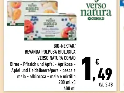 Nettare di frutta bio