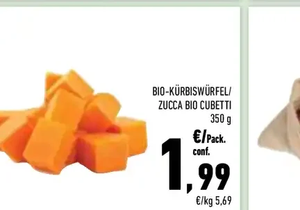 Zucca bio a cubetti