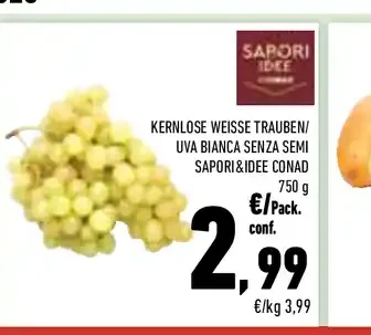 Uva bianca senza semi
