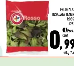 Insalata tenera rosso