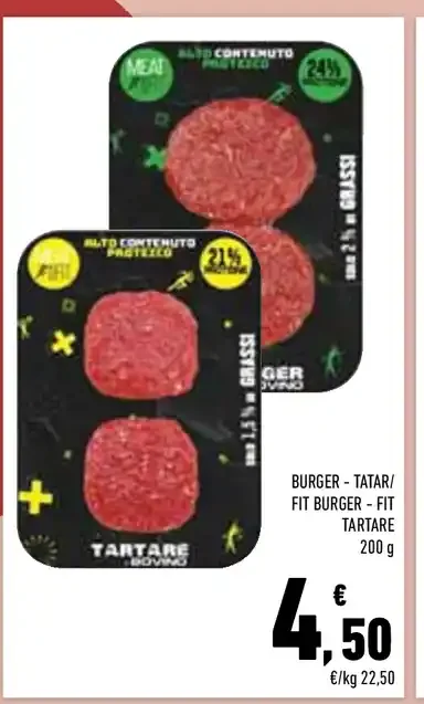 Burger tartare fit