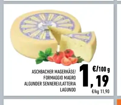 Formaggio magro Algunder Sennerei
