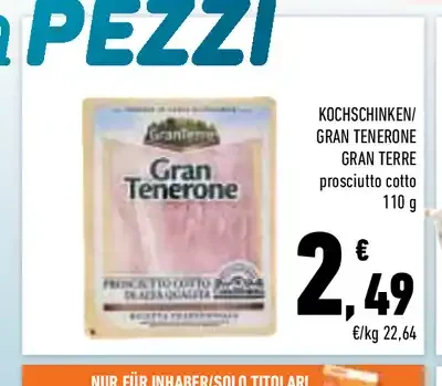 Prosciutto cotto Gran Tenerone